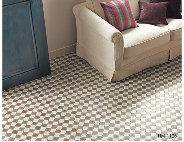 クッションフロア サンゲツ クッションフロアー プレーン パターン レトロタイル タイル調 Hmの通販はau Pay マーケット かべがみ道場