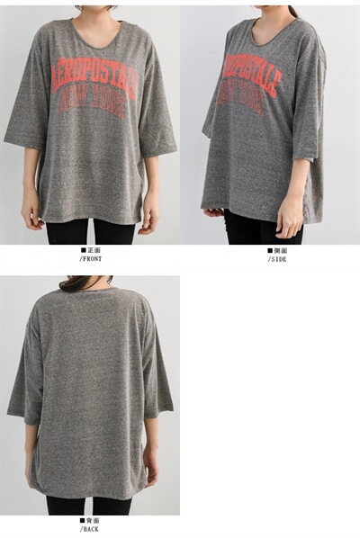 カットソー トップス Tシャツ ロング丈 半袖 5分袖 レディース Vネック インナー レイヤード ゆったり カジュアル Goss0001 の通販はau Pay マーケット Bonyn