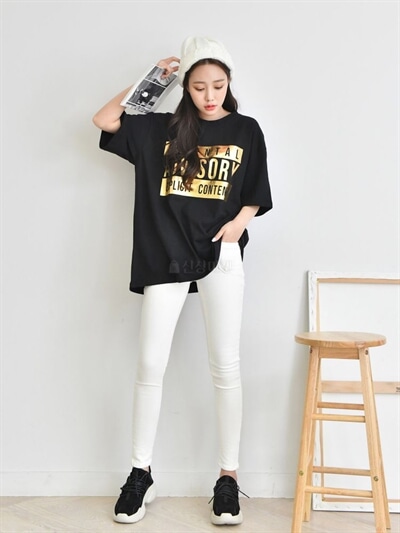 Tシャツ 体型カバー ダボダボ ゆったり 大きいサイズ ワイド 春 夏 レディース デイリー カジュアル 半袖 トレーナー Goss0016 の通販はau Pay マーケット Bonyn