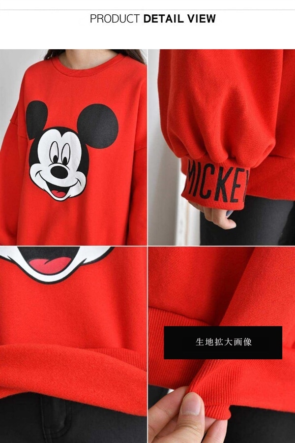 カットソー Tシャツ ディズニー 正規品 レディース ミッキー 長袖 トレーナー スウェット 春 秋 冬 体型カバー マンツーマン Mick0709 の通販はau Pay マーケット Bonyn