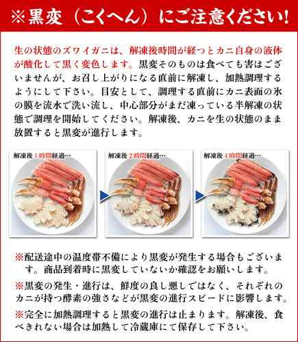 ギフト 送料無料 お刺身ｏｋ 楽天グルメ大賞3年連続受賞 カット生ずわい蟹 化粧箱入 かに カニ 早割 かに S かに Mの通販はau Pay マーケット 越前かに職人 甲羅組