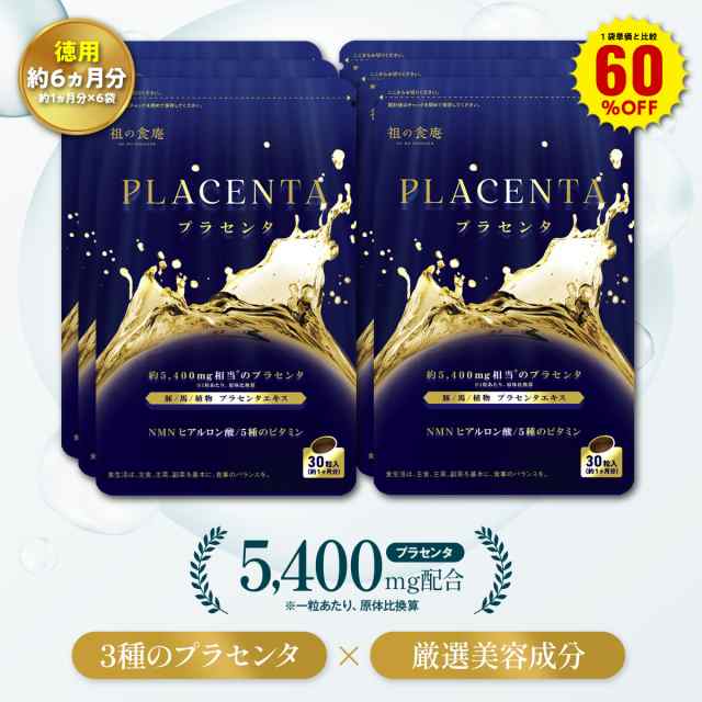 プラセンタ　サプリ　非分解　６０粒入り　２袋セット　送料無料