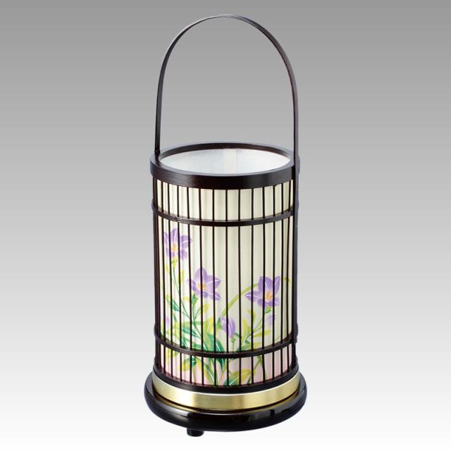 盆提灯 インテリア提灯 和風提灯 回転提灯 竹彩1号タメ（No.7417）盆提灯