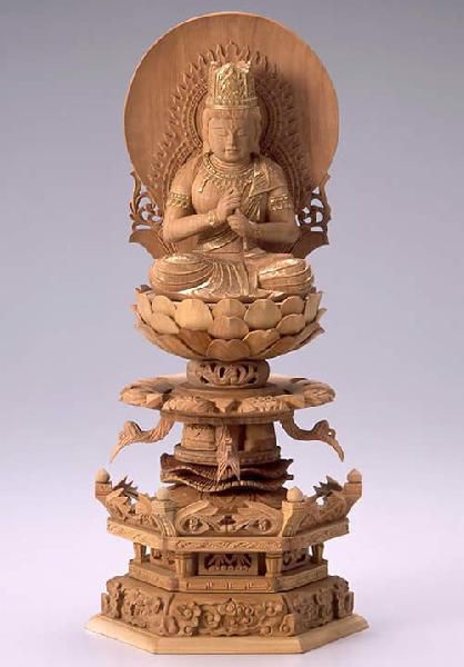 仏像 白木 座釈迦如来