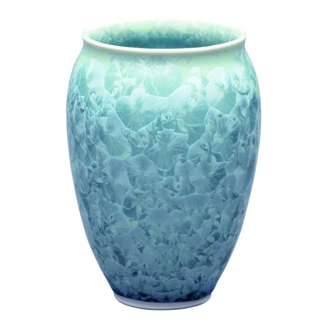 仏壇用花瓶 清水焼花瓶 花結晶 肩丸花生 緑 高さ14 5cmの通販はau Pay マーケット 仏壇仏具のまごころショップ安伽堂