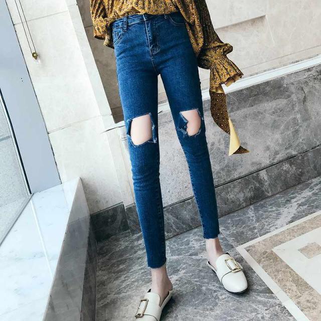 レディース スキニー デニムパンツ カットオフデニム ダメージ クラッシュ加工 ジーパン ジーンズ S M L Xl サイズの通販はau Pay マーケット エルネフジャパン