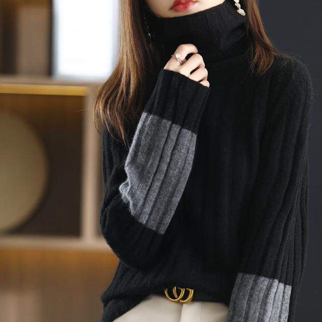 レディース 韓国ファッション トップス ニット セーター カジュアル 大人カジュアル ハイネック 大人女子 大人かっこいい クール 長袖 秋の通販はau Pay マーケット エルネフジャパン