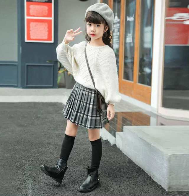 ミニスカート 子供服 110 パンツインスカート プリーツ スカパン カジュアル