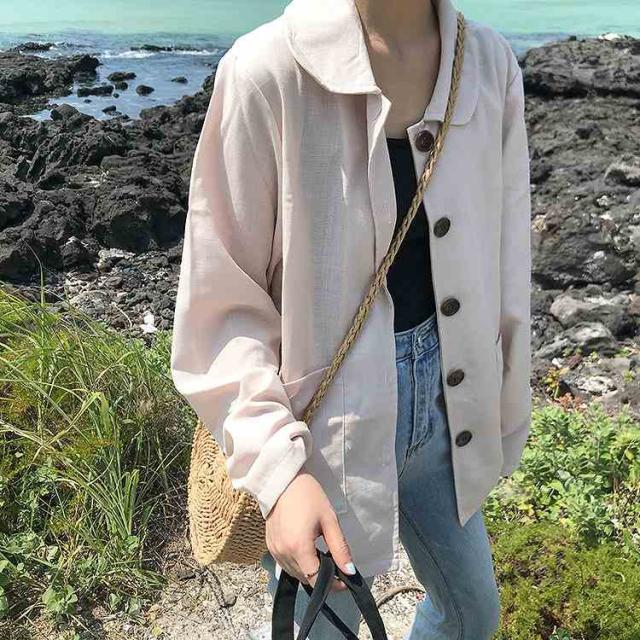 レディース ジャケット シャツジャケット 羽織 アウター コート 秋 冬 ベージュ カーキ フリーサイズ 送料無料の通販はau Pay マーケット エルネフジャパン