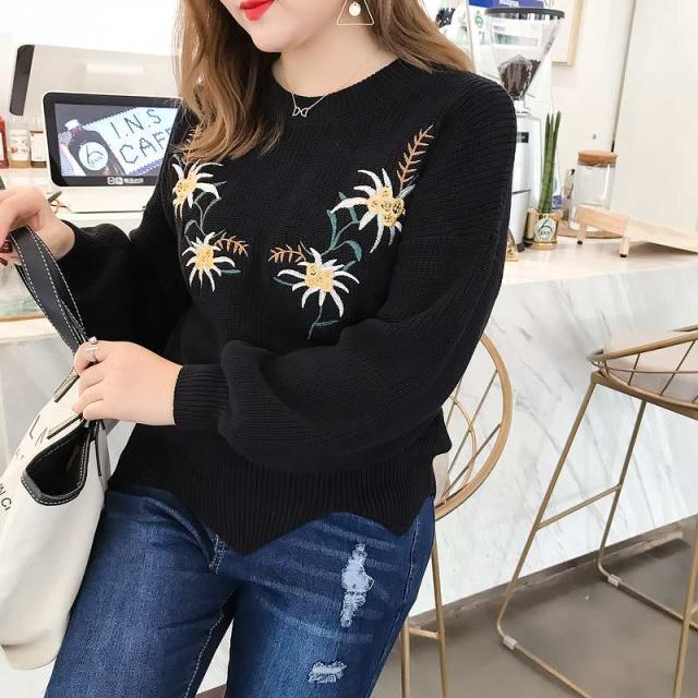 レディース ニット パフスリーブ 刺繍 花柄 セーター トップス 送料無料の通販はau Pay マーケット エルネフジャパン