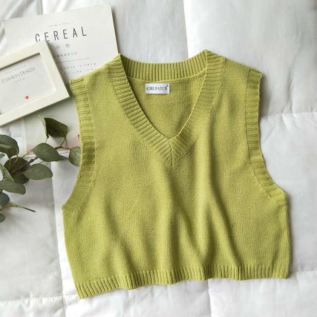 レディース ベスト ニットベスト Vネック ショート丈 ゆるシルエット トップス ブラック ベージュ ブラウン フリーサイズ 送料無料の通販はau Pay マーケット エルネフジャパン