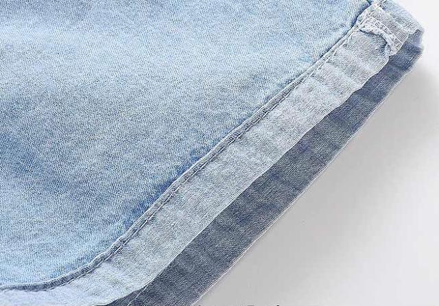 キッズ 上下2点セット デニムシャツ ショートパンツ ノースリーブ シャツ 短パン 首元リボン 送料無料の通販はau Pay マーケット エルネフジャパン