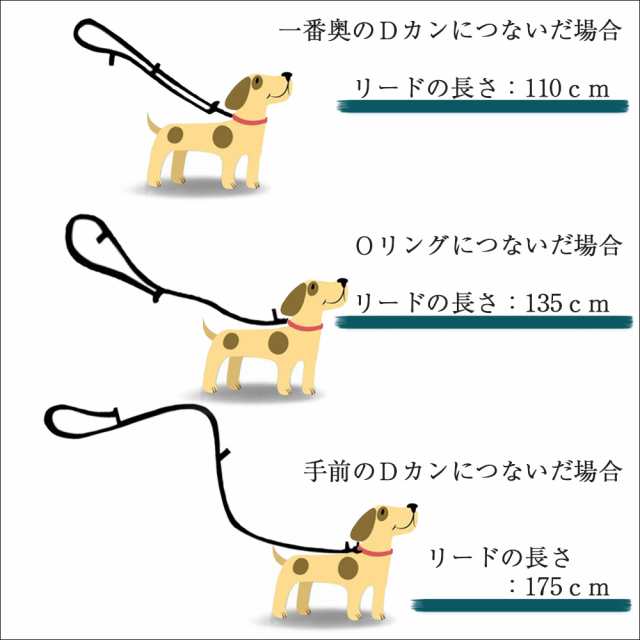 犬 リード 中型犬 大型犬 持ちやすい ソフト おしゃれ 超大型犬 犬のリード 万能リード ユニバーサルリード メール便送料無料の通販はau PAY  マーケット - Wanwan Square Garden | au PAY マーケット－通販サイト