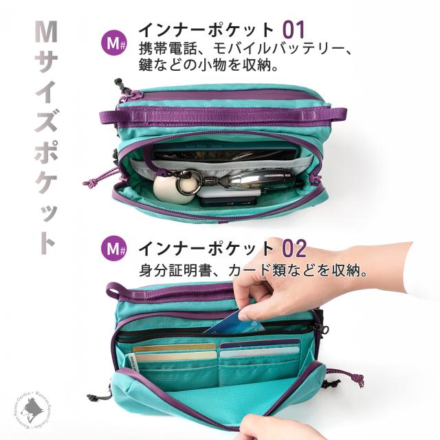 Truelove ショルダーバッグ 撥水 CORDURA 耐久素材 多機能 斜め掛け お散歩ポーチ ストラップ着脱式 リード使用可 大容量 軽量 サイフ カードケース ペットボトル スマホ収納 マグネット開閉 外内ポケット 収納力抜群 アウトドア ユーティリティバッグ TLB2181_9