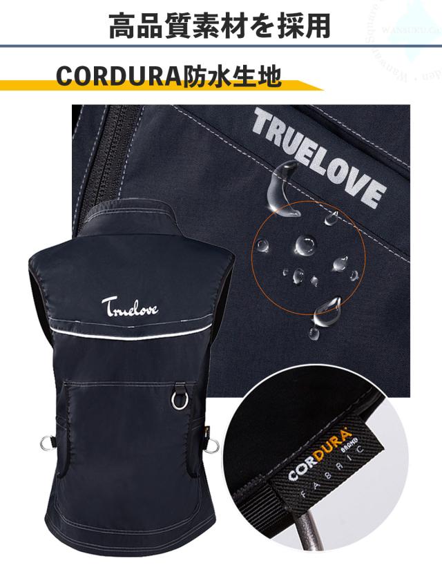 Truelove トレーナー用 ベスト ジャケット ブラック XS〜XL コーデュラ ナイロン unisex 高機能 防水 撥水 3M反射 安全性 5ポケット 裏地メッシュ 快適 着心地が良い 通気性 高耐久性 犬の訓練 トレーニング スタイリッシュ 高品質 ドッグトレーナーベスト_3