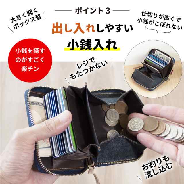 カードケース 岡山デニム ミニ財布 スキミング防止 じゃばら RFID ミニウォレット コンパクト コインケース 小銭入れの通販はau PAY  マーケット iPhone スマホケースのニードネットワーク au PAY マーケット－通販サイト