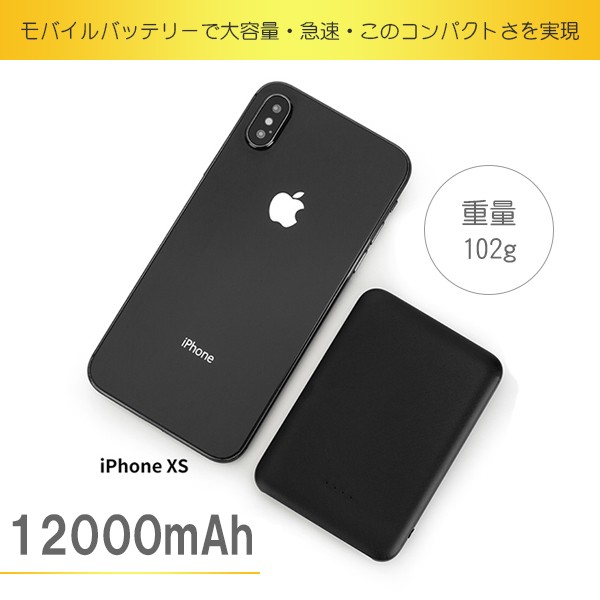 クーポン配布中 モバイルバッテリー 携帯充電器 100mah 大容量 超小型 スマホ充電器 ミニ型 急速充電 Usb2ポート Pse認証済 コンパの通販はau Pay マーケット 壱番屋