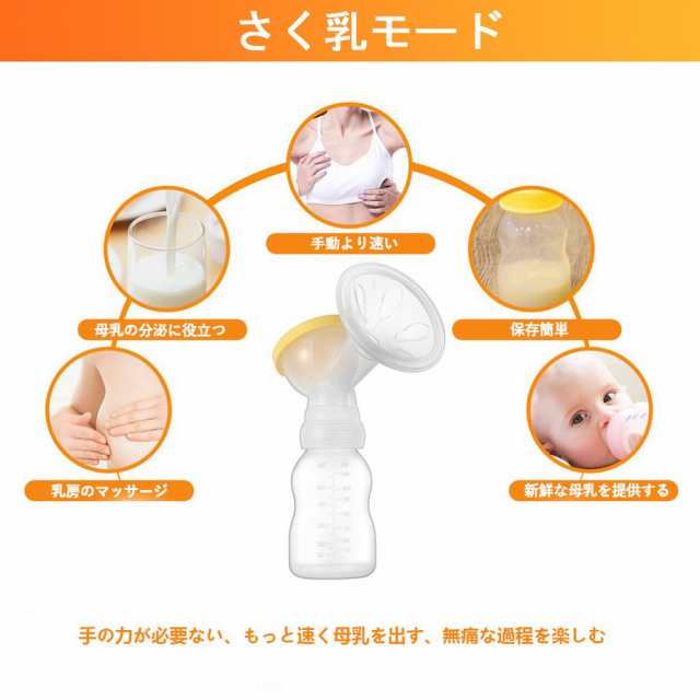 搾乳器 さく乳器 搾乳機 電動 充電式 母乳フリーザーバッグ ダブルポンプ 100 食品用シリコン Bpaフリー Ledディスプレイ 低ノイズ 180mlの通販はau Pay マーケット 壱番屋