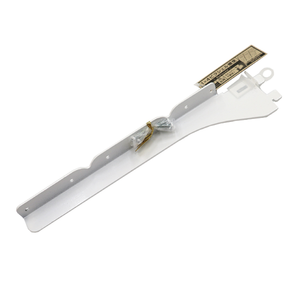 【メール便可】WAKI 和気産業 1×4ピラシェル棚受 1×4材 3枚用 左用 白 サイズ256mm WPS022