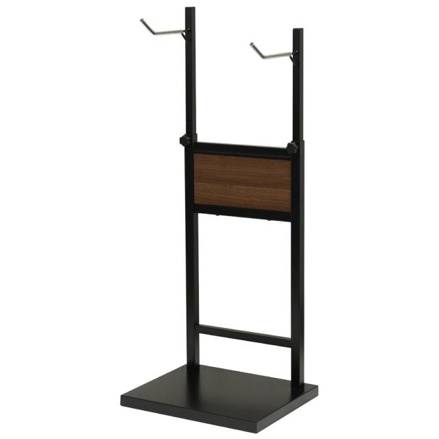 【メーカー直送】MOJYU 自転車スタンド Lex レック 1台用 ブラック/ブラウン木目 BCD-001