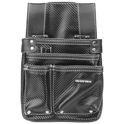 藤原産業 SK11 カーボンレザー釘袋 ブラック SK-CLK