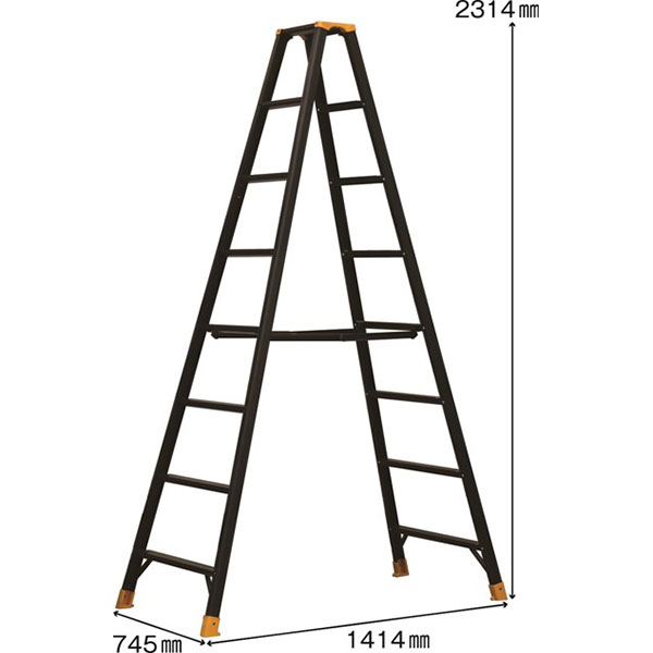 【メーカー直送】【法人限定】アルインコ JAGUAR ジャガー 専用脚立 240cm JAG-240C_1