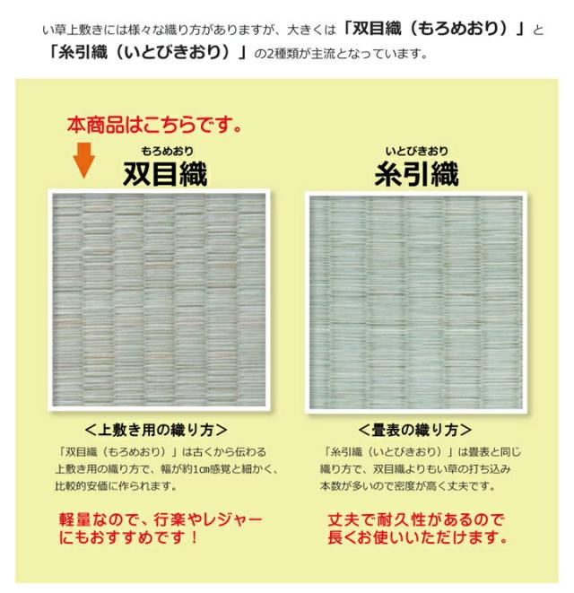 【メーカー直送】イケヒコ・コーポレーション 国産 双目織り い草上敷カーペット 松 団地間8畳 約340×340cm_6
