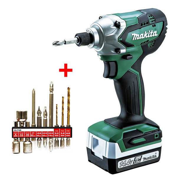 充電ドライバー活用10点セット付】【送料無料】makita マキタ 14.4V