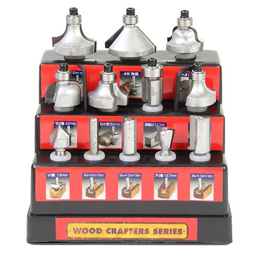 藤原産業 ウッドクラフター 超硬ルータービットセット TRB-12Sの通販は 5,038円