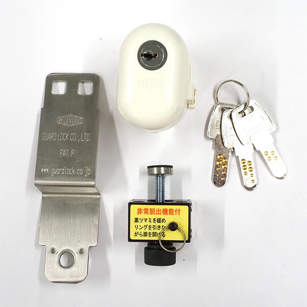 GUARD ガードロック 内開き扉用 室内錠 非常脱出機能付 No.560Hの通販