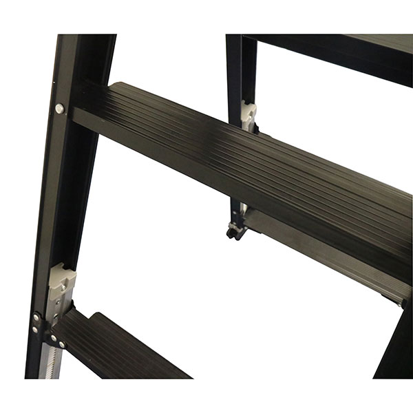 【メーカー直送】アルインコ 伸縮脚付はしご兼用脚立120cm ブラック PRW-120BK_3