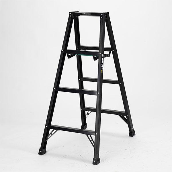 【メーカー直送】【法人限定】アルインコ シエロブラック120cm 軽量アルミ脚立 質量3.4kg BS-120FX