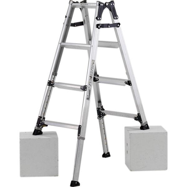【メーカー直送】アルインコ 伸縮脚付はしご兼用脚立120cm PRW-120FXの通販は 12,271円