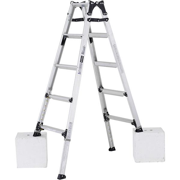 【メーカー直送】【法人限定】アルインコ 伸縮脚付はしご兼用脚立150cm PRW-150FX