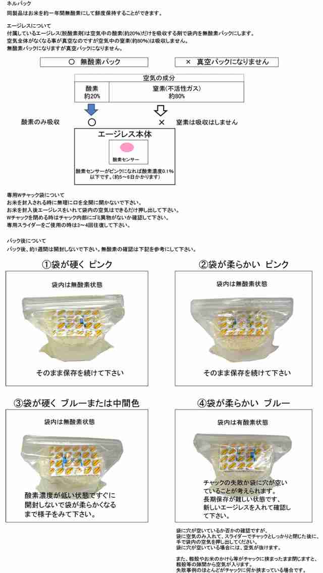 人気 ネルパック おこめ 保存 5kg