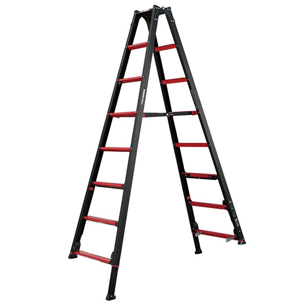 【メーカー直送】アルインコ 上部操作型 伸縮脚付き専用脚立 240cm GUD-240X