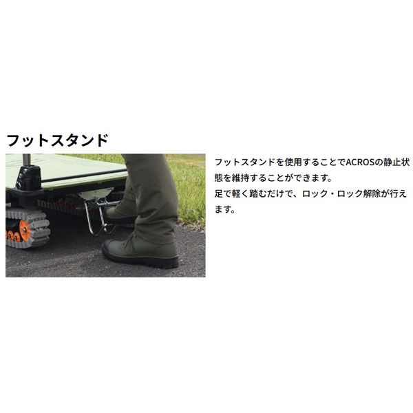 【メーカー直送】【法人限定】矢崎化工 ACROS アクロスC キャスタータイプ 台車 フットスタンド付 SC-9060CA FT_6