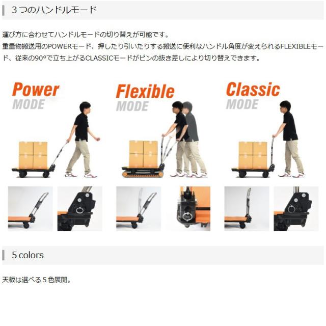 【メーカー直送】【法人限定】矢崎化工 ACROS アクロスC キャスタータイプ 台車 ダブルハンドル SC-9060CA DHA_3