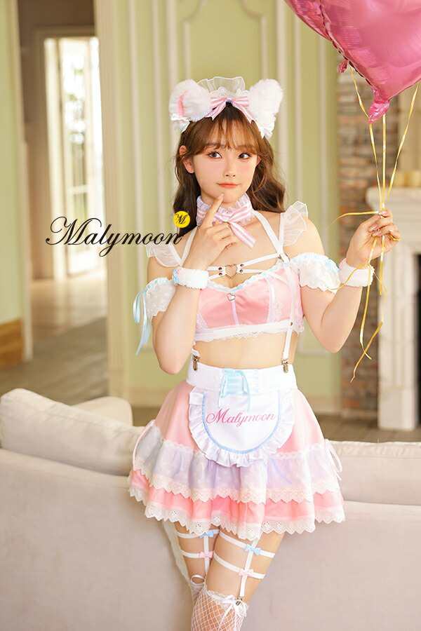 Malymoon 猫耳天使コスチューム 8点セット - コスプレ