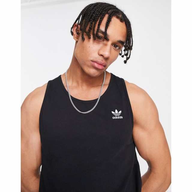 アディダス adidas Originals メンズ タンクトップ トップス Essentials Tank Top In Black  ブラックの通販はau PAY マーケット - フェルマート