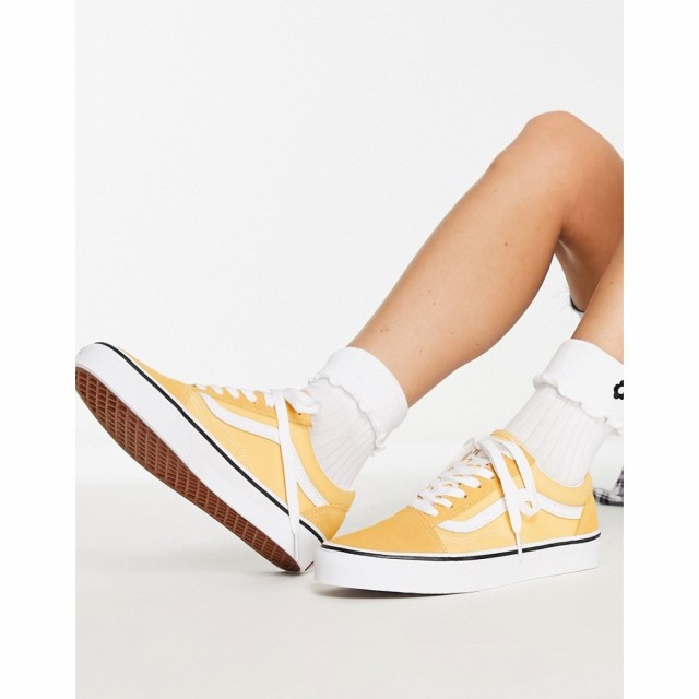 vans yellow white