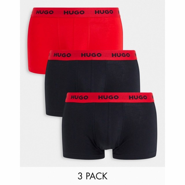 ヒューゴ ボス HUGO Bodywear メンズ ボクサーパンツ インナー・下着 Hugo 3 Pack Trunks In Black Core  ブラック dDeq3LnhDf, 下着、靴下、部屋着 - bballgolf.com