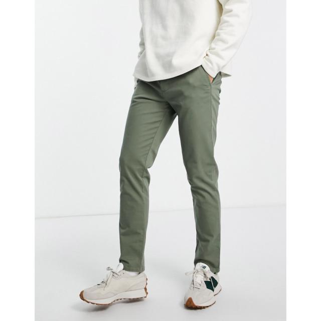 エイソス Asos Design メンズ チノパン スキニー スリム ボトムス パンツ Slim Chinos In Khaki カーキの通販はau Pay マーケット フェルマート