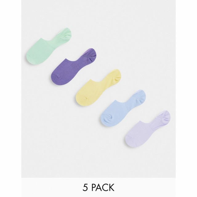 エイソス ASOS DESIGN メンズ ソックス インナー・下着 5 Pack Liner Socks In Pastel Colours  マルチカラーの通販はau PAY マーケット - フェルマート