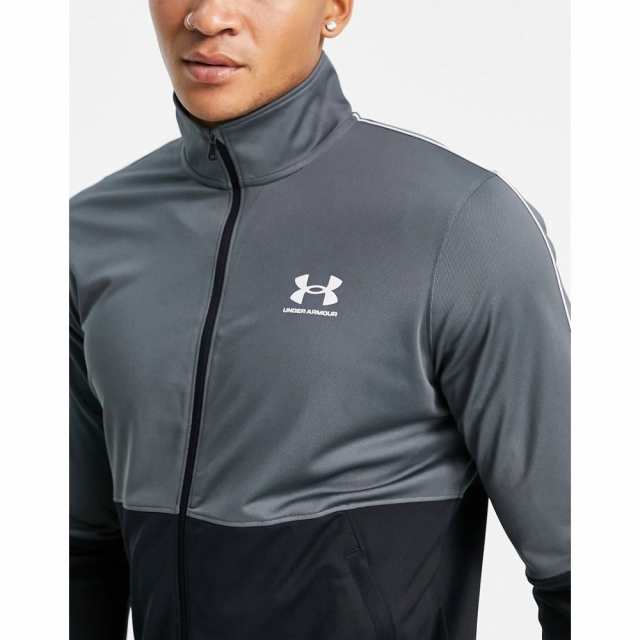 最新号掲載アイテム track pique Under Armour jacket Training メンズ in black バイク用品