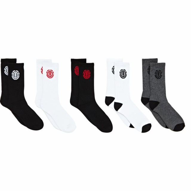 エレメント Element メンズ ソックス 5点セット インナー 下着 High Rise 5 Pack Fashion Socks Multicolourの通販はau Pay マーケット フェルマート