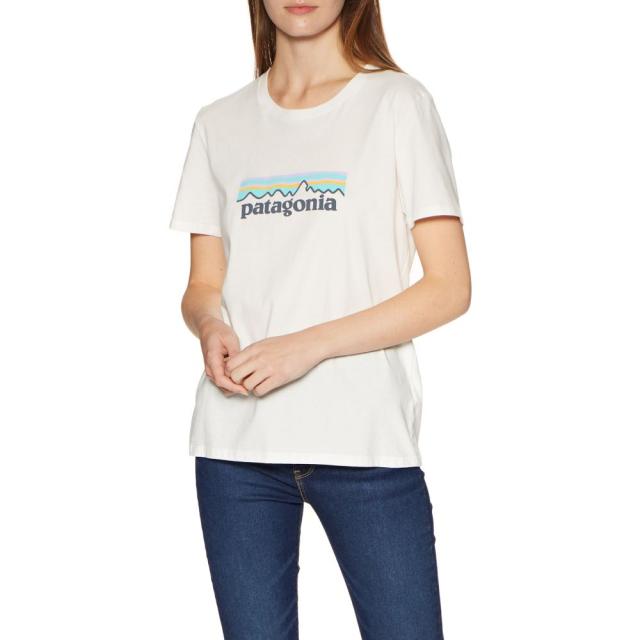パタゴニア Patagonia レディース Tシャツ トップス Pastel P 6 Logo Organic Crew Short Sleeve T Shirt Whiteの通販はau Pay マーケット フェルマート