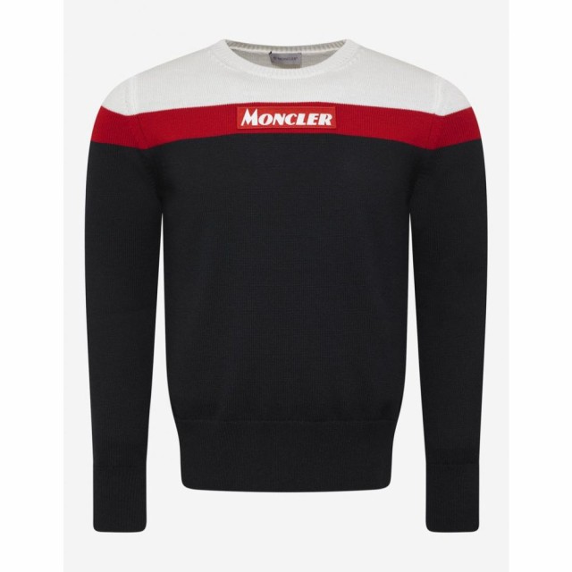 モンクレール Moncler メンズ ニット セーター トリコロール トップス Tricolour Logo Wool Sweater Blueの通販はau Pay マーケット フェルマート