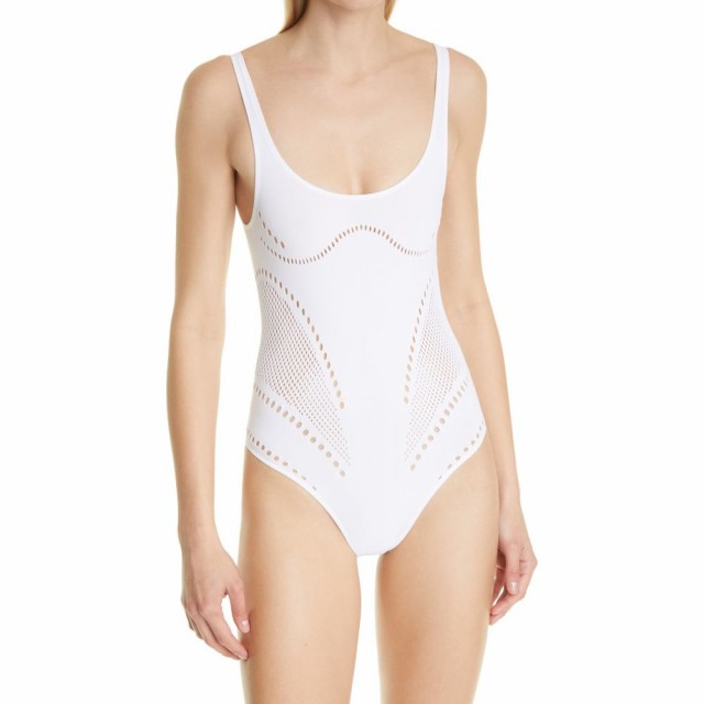 ステラ マッカートニー Stella Mccartney レディース ワンピース 水着 ビーチウェア Stellawear Perforated One Piece Swimsuit Optic Wの通販はau Pay マーケット フェルマート