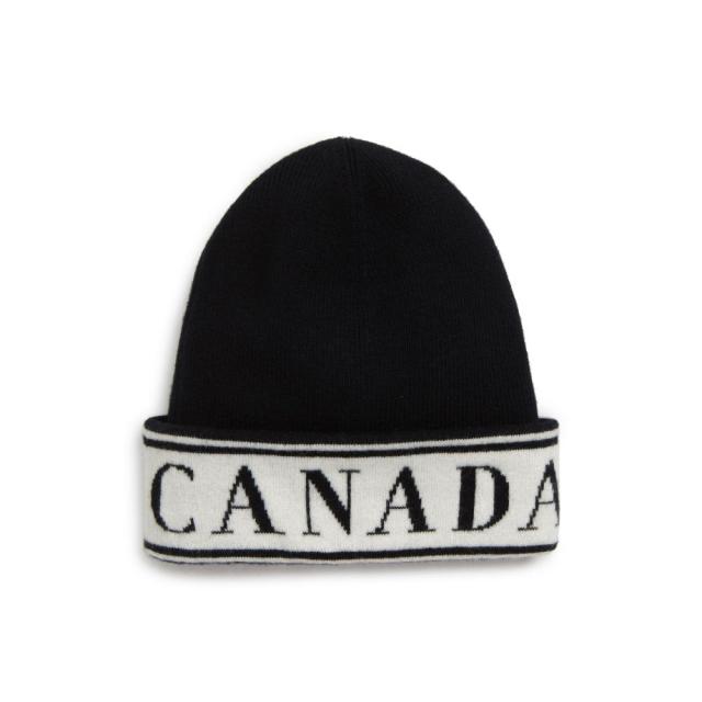 canada goose beanie black